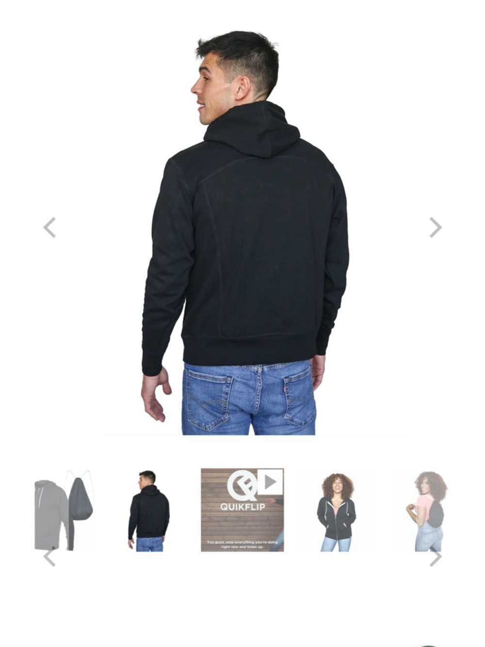 Zip & Pullover Hoodies in Charcoal and Light Gray that can turn into a Backpack🤗 - Picture 6 of 6